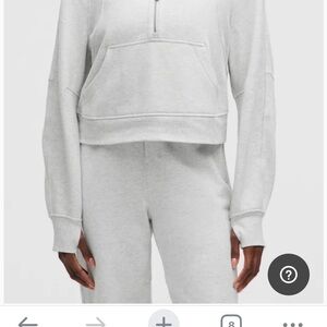 lululemon athletica Women's Heather Gray oversized scuba